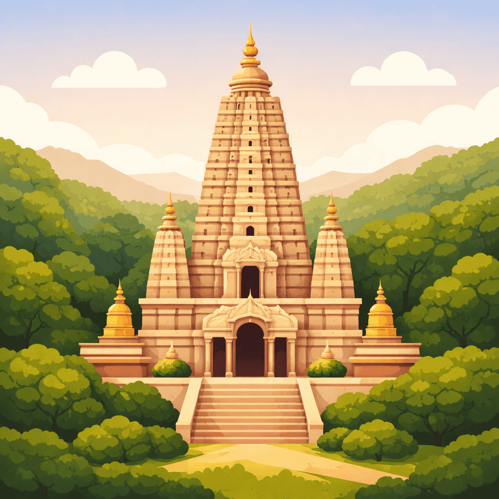 Bihar landmark - Mahabodhi Temple