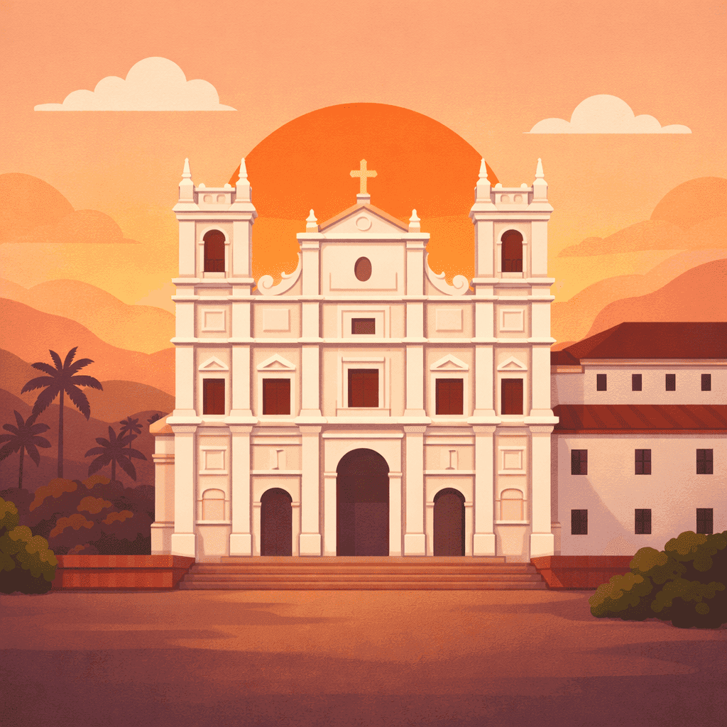 Goa landmark - Basilica of Bom Jesus